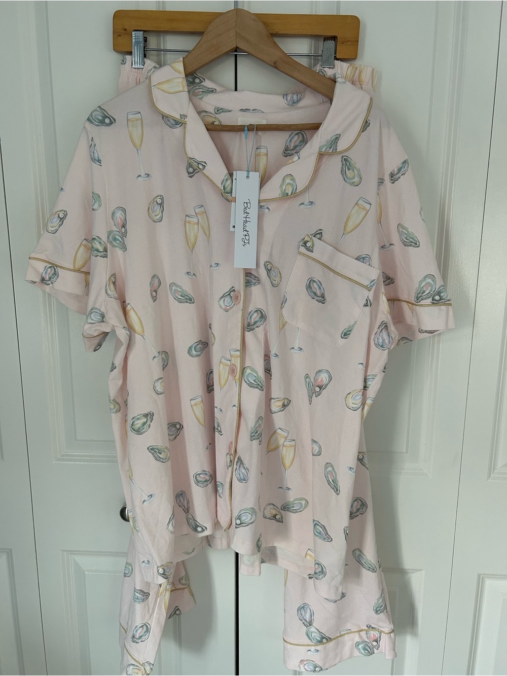 BedHead PJs Oysters & Champagne Pajama Set Pink NWT size 2x - Picture 2 of 16